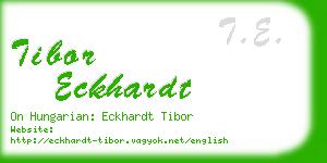 tibor eckhardt business card